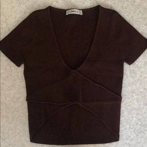 ZARA ribbed crop top